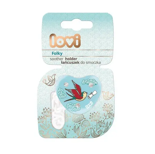[11118] LOVI Soother Holder- Folky 10/885