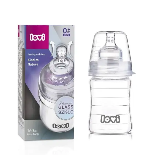 [2072] Lovi bottel 150 ml diamond glass 74/100