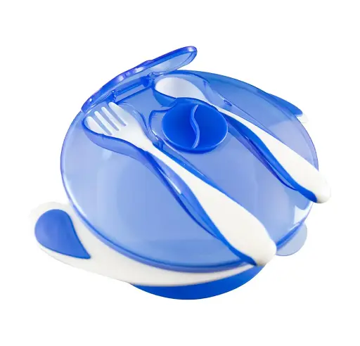 [10237] True Feeding bowl with fork & spoon 2040  