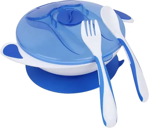 [406] True Feeding bowl with fork & spoon 2040  