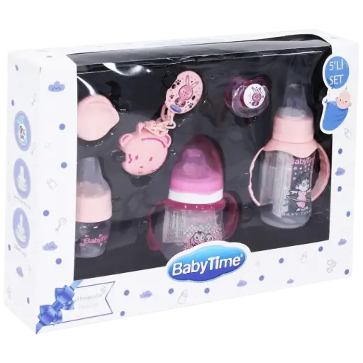 [3474] bt‏206- بيبي تايم طقم ببرونة 5 قطعة