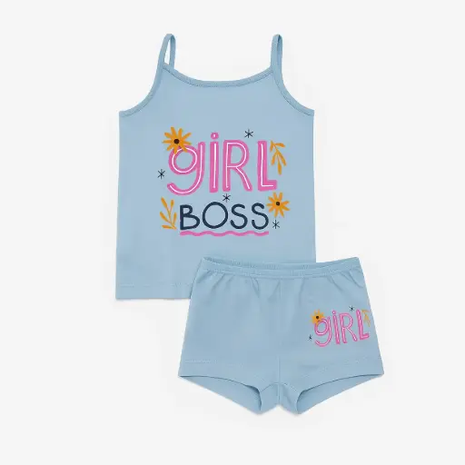 [20127] طقم فلانيل بناتي 1738