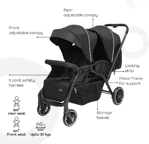 kidilo lb200 twins stroller 