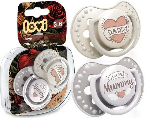 [1992] lovi silicone dynamic soother 3-6m 2pc 22/867