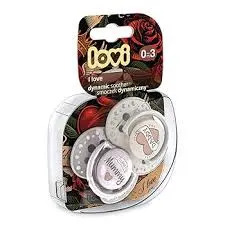 [1991] lovi silicone dynamie soother0-3m 2pcs love 22/866