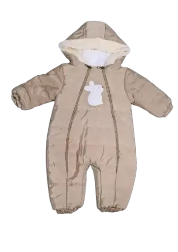 [3152] Baby rabbit Long-Sleeved Fleeced Overall