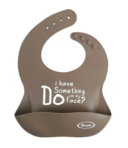 [11926] True Gold Silicon bib with pouch 4505