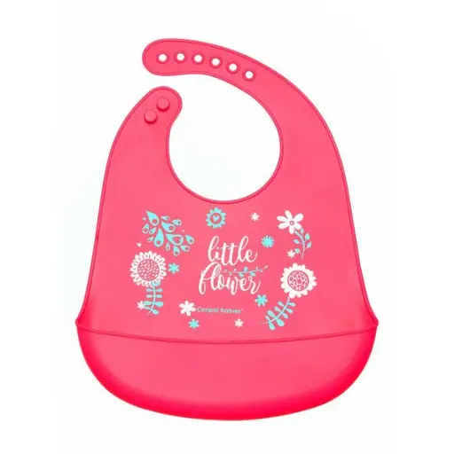 [1844] Canpol babies Silicone Bib with Pocket WILD NATURE 74/023