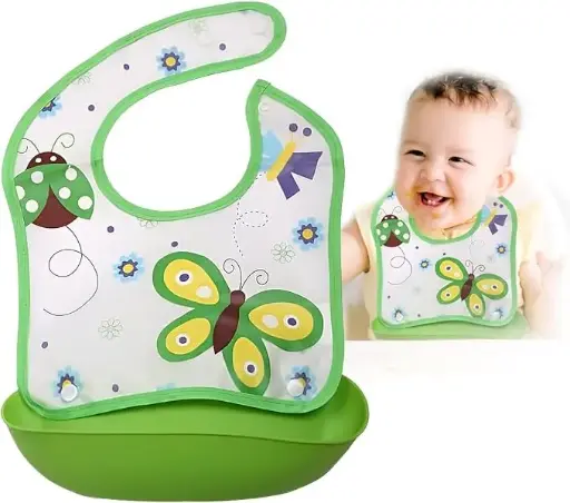 [20246] Eva Bib with Pocket and Cups on Card 364