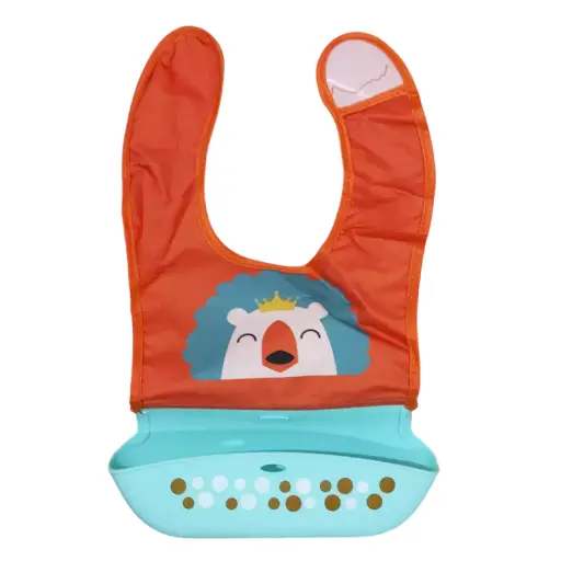 [3374] Waterproof silicone bib 390