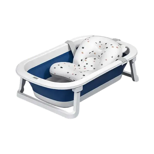 [11642] bathtub Silicon with thermometer and pillow A66-737