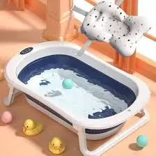 [3955] حوض استحمام سيليكون مع مقياس حرارة ووسادة A66-737