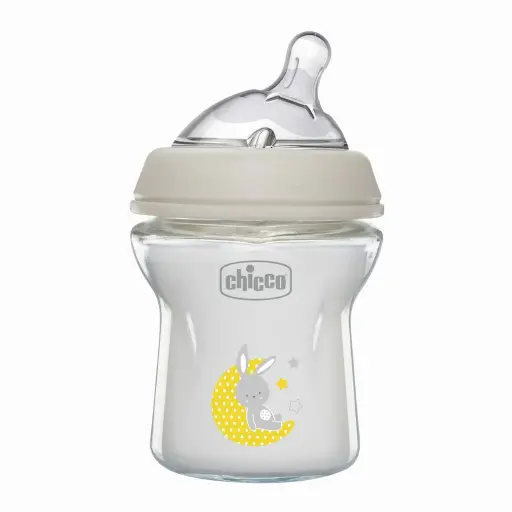 [896] CHICCO FEEDING BOTTLE NF GLASS 0M+ 150ML 3459