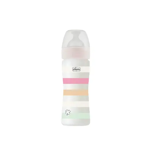 [2301] Chicco Well-Being Plastic Feeding Bottle 250 ml 