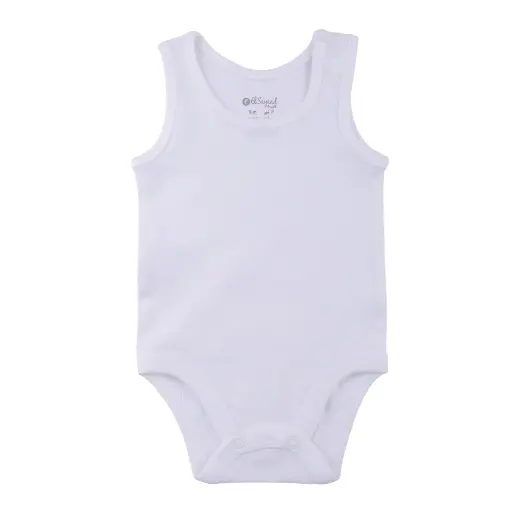[4076] White plain interlock bodysuit 9-18 (163)