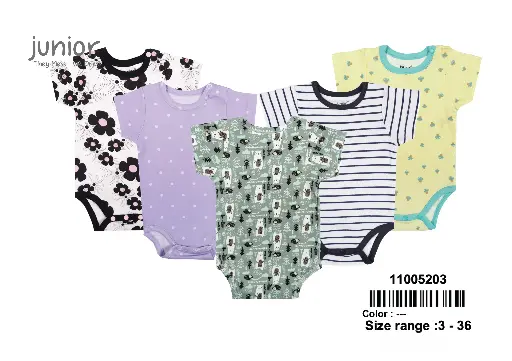 [10841]  junior short sleeve Bodysuit 5203