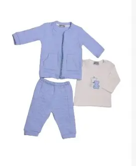 [11278] Pajama 3-piece , embroidered crown jacket