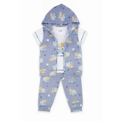 [11798] full moon Baby pajamas 3 pcs 17473