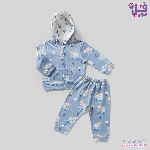 [4254] full moon Baby pajamas 3 pcs 17472