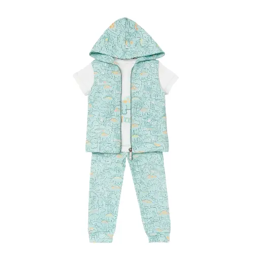 [11892] FULL MOON Pajamas 3-piece vest 17479