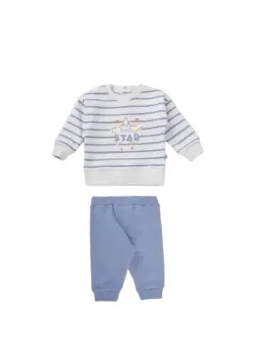[10799]  Pajama Blue Stripe 323-24