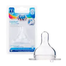 [1623] Canpol babies Silicone cross cut Round teat for Narrow Neck Bottle 1 pc 6m+ 18/318