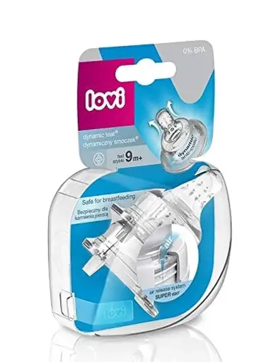 [11131] LOVI Dynamic Feeding Teat 9m+ 2pack 18/752