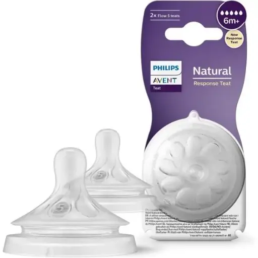 [10611] Philips Avent Natural Response Nipple 6M+ 2Pack 965/02 