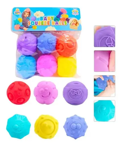 [11560] Squeez ball 6x1 on card KM231B-E A34-390