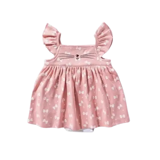 [11775] Cotton Salopette with Pocket and Culotte – Baby Cheetah 15757