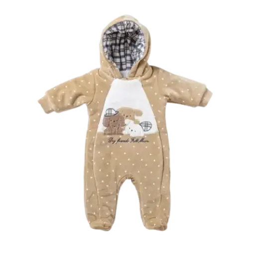 [11203]  Fiber plush dog and stars jumpsuit 15706