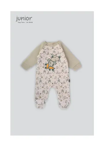 [2891] Printed Romper Funny Puppies 280-24