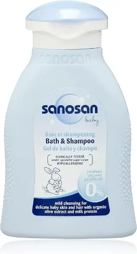 [3513] Sanosan Baby Shampoo and Bath, 100ml  