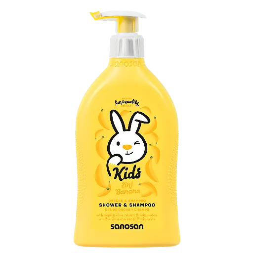 [540] Sanosan Kids Shmpoo & Shower BANANA (SLS Free) 400ml