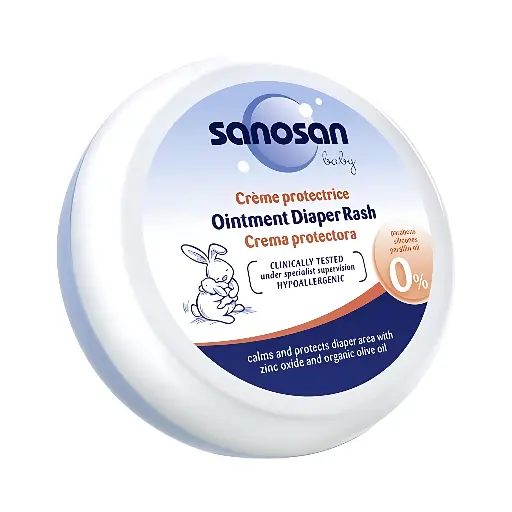 [3512] Sanosan Nappy Cream for Diaper Rash 150ml Zinc