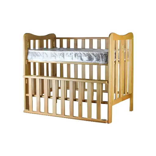 [10629] Wooden bed Sandwich small 100x60cm