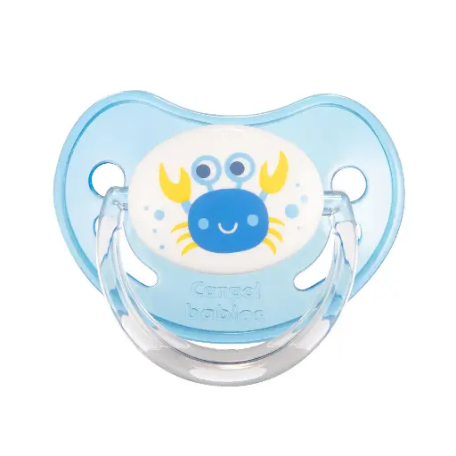[10137] Canpol babies silicone anatomical soother 0-6m with glitter NATURE 22/506