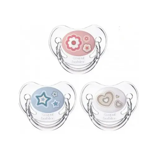 [1678] Canpol babies silicone anatomic soother 6-18m NEWBORN BABY beige 22/566