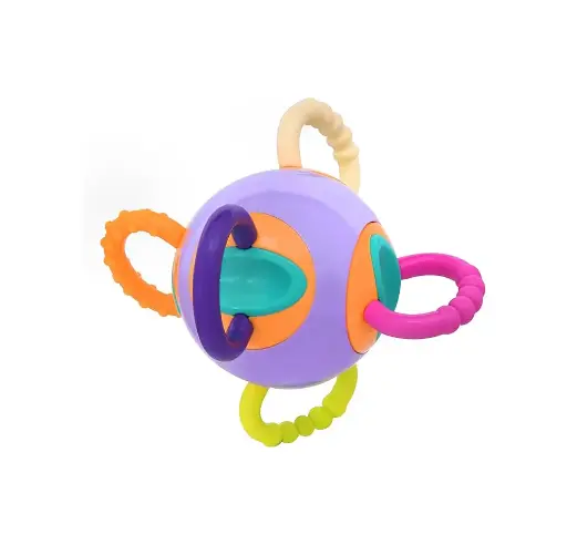 [10248] True Rounded Rattle with rubber handles 4140 