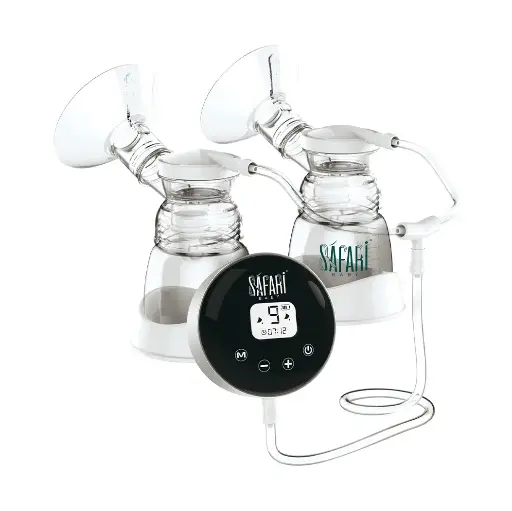 [11597] Safari Double Electric Breast pump 9 suction Levels 2 modes stimulation & expression s902