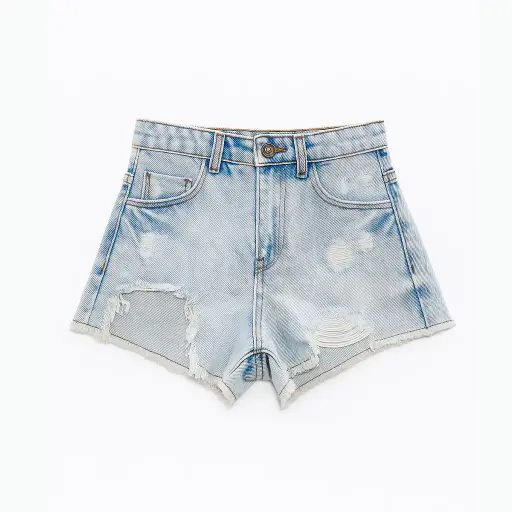 [12109] Girls Gabardine Shorts 113229