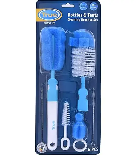 [2107] True Gold Bottles & Cups brushes set 6Pcs 4125 