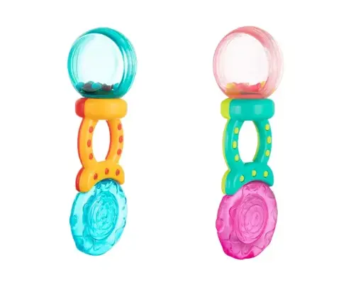 [11064] Canpol babies Rattle with Water Teether Lollipop Pink 56/127