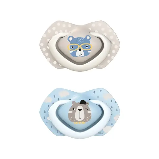 [1693] Canpol babies Silicone Symmetrical Soother 6-18m 2pcs  22/648