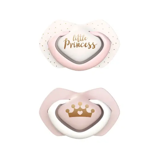 [1696] Canpol babies Silicone Symmetrical Soother 0-6m ROYAL BABY 2 pcs  22/650