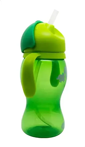[907] True Gold Straw sport cup 2 Handles & cover 330ml 12m+ 9200 