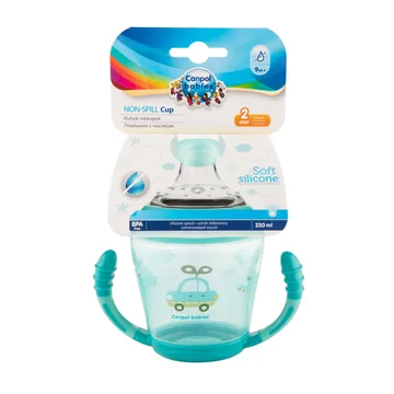 [1809] Canpol babies Non-spill Cup Soft Silicon Spout 230ml TOYS 56/502